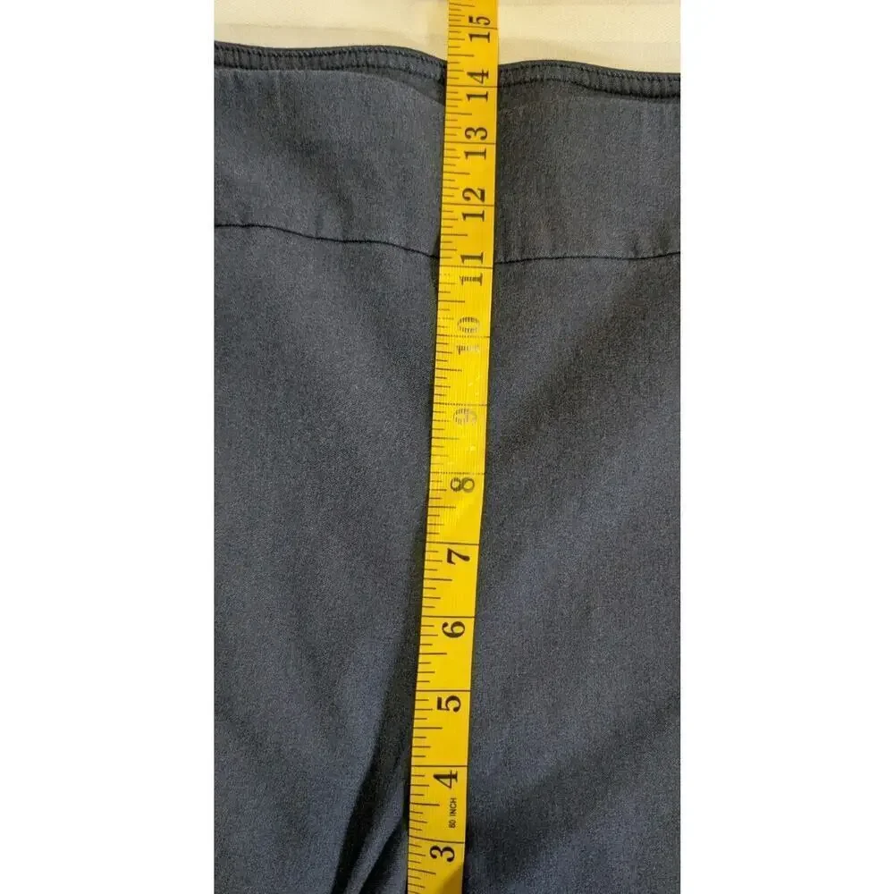 Avenue Womens Plus Size Super Stretch Trousers Ankle Pants Blue US SZ30 PETITE